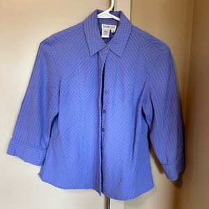 Coldwater Creek purple button up size S